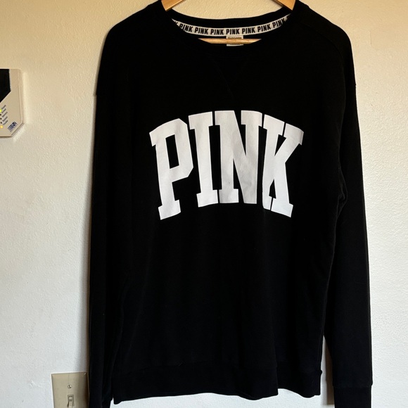 Victoria's Secret PINK Black and White Collar Top - Picture 1 of 4